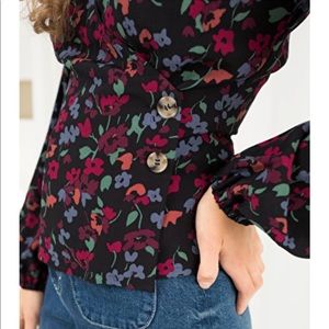 & Other Stories | Floral Wrap Blouse